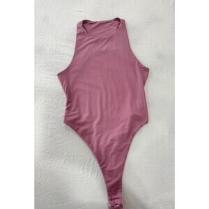 Mauve Pink Bodysuit Backless Size S